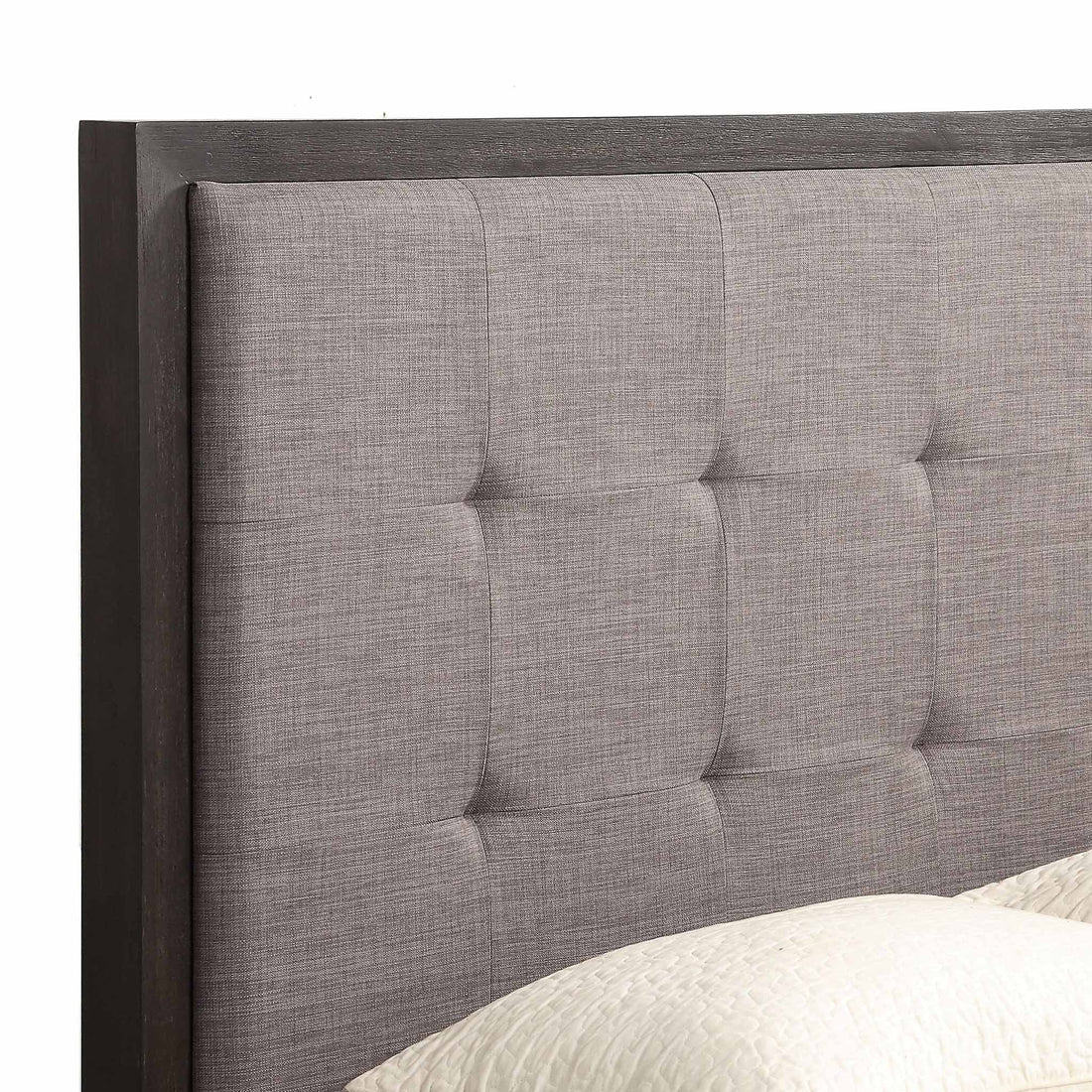 Oxford Upholstered Platform Storage Bed with Footboard Storage