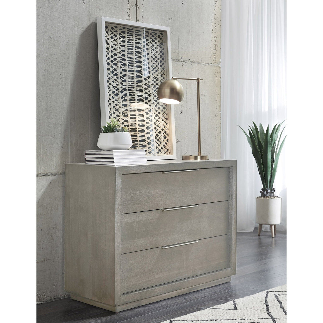 Oxford 3 Drawer Nightstand