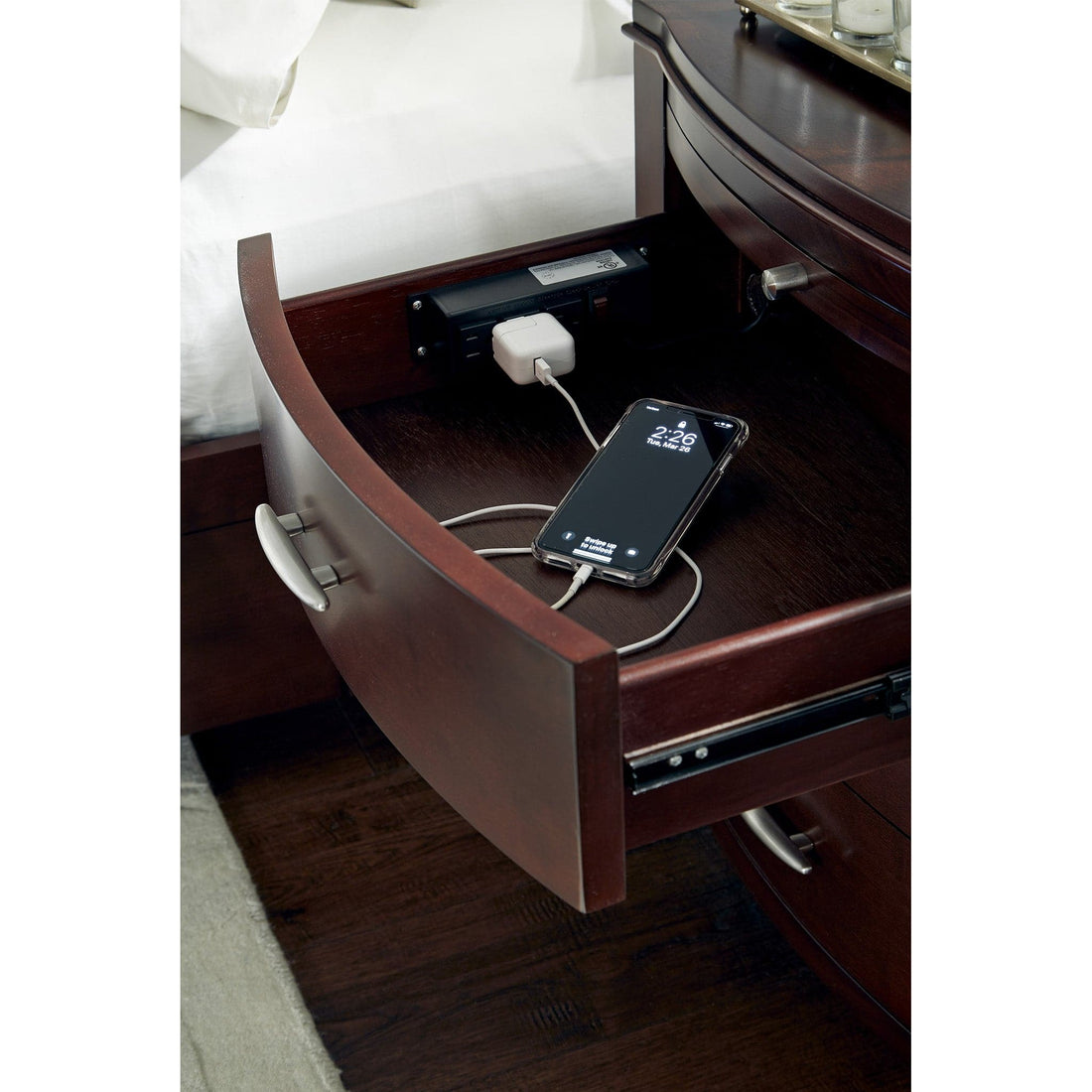 Brighton Nightstand with Power Outlet