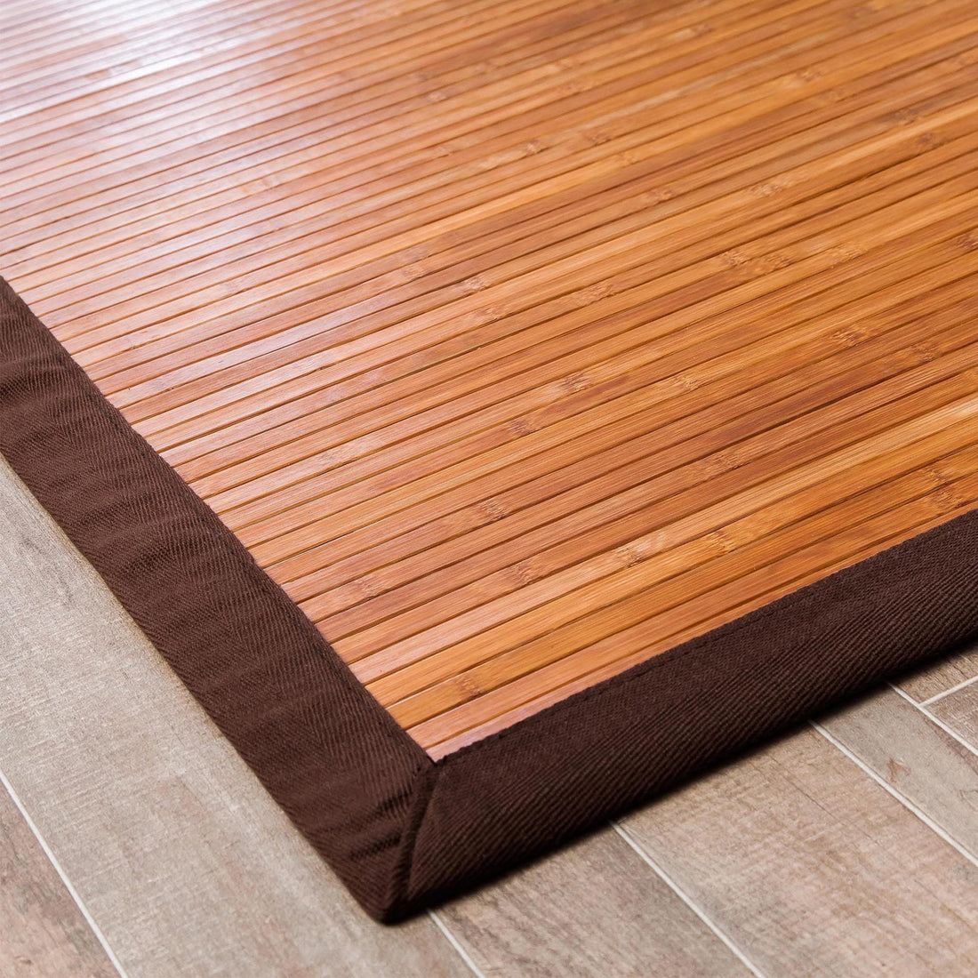 Contemporary Chocolate Bamboo Rug