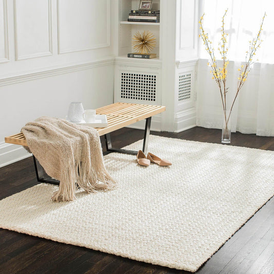  Freya White Jute Rug 