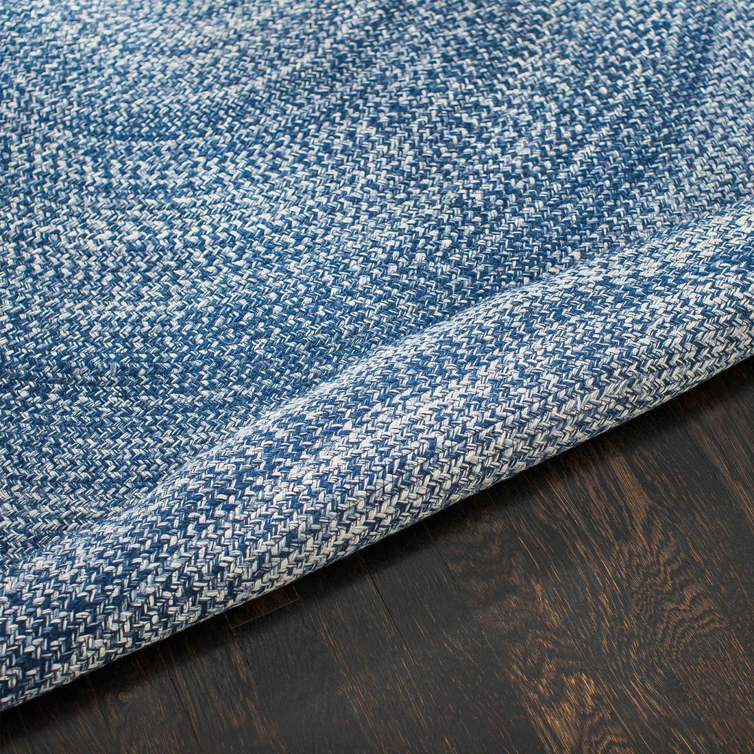 Epona Braided Round Blue Rug – Haiku Designs