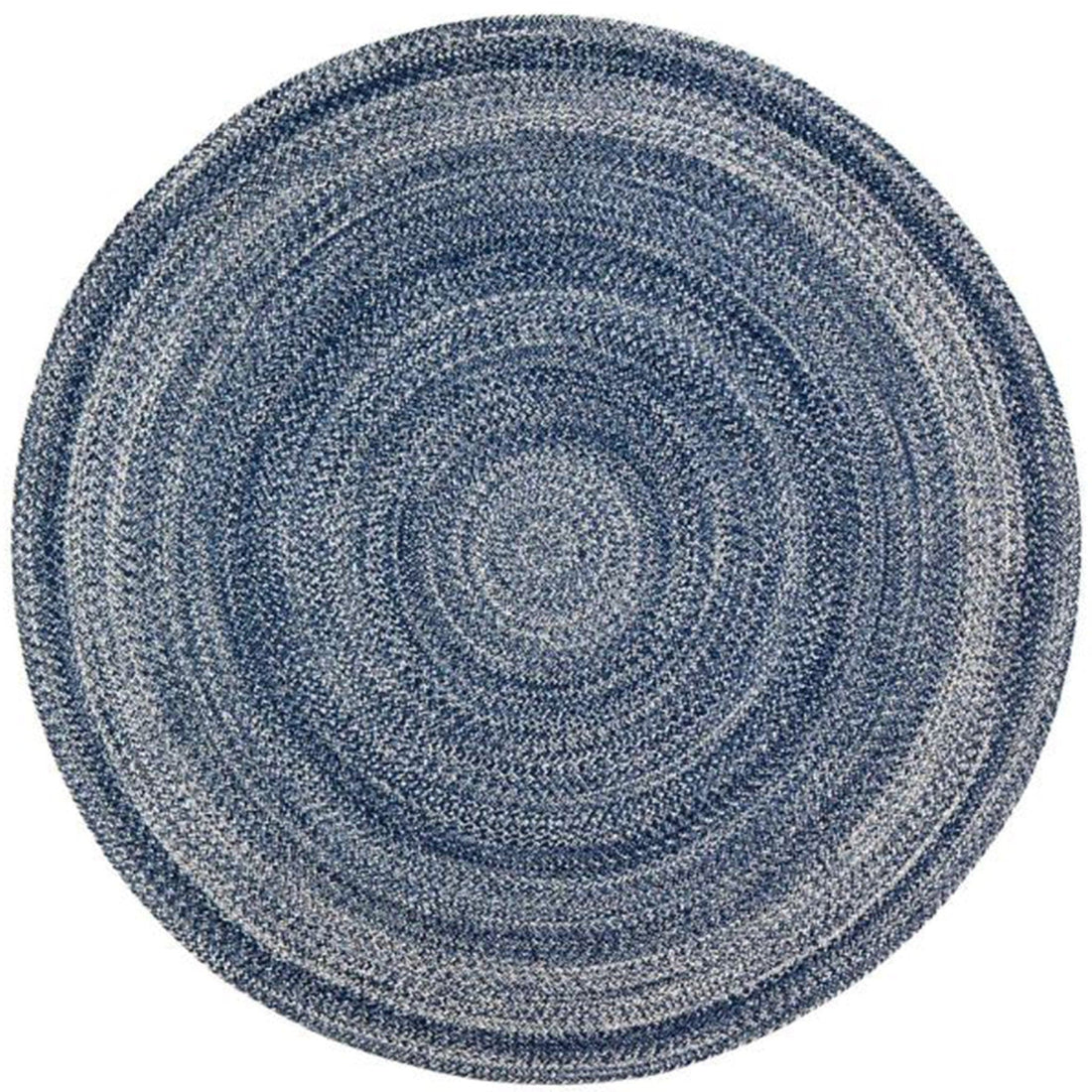 Epona Braided Round Blue Rug