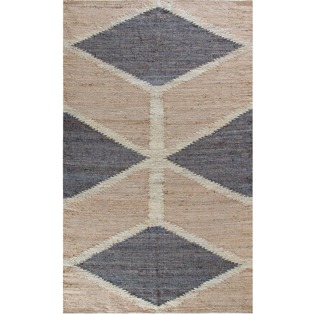 Mountains of the Moon Natural Gray & Ivory Jute Area Rug