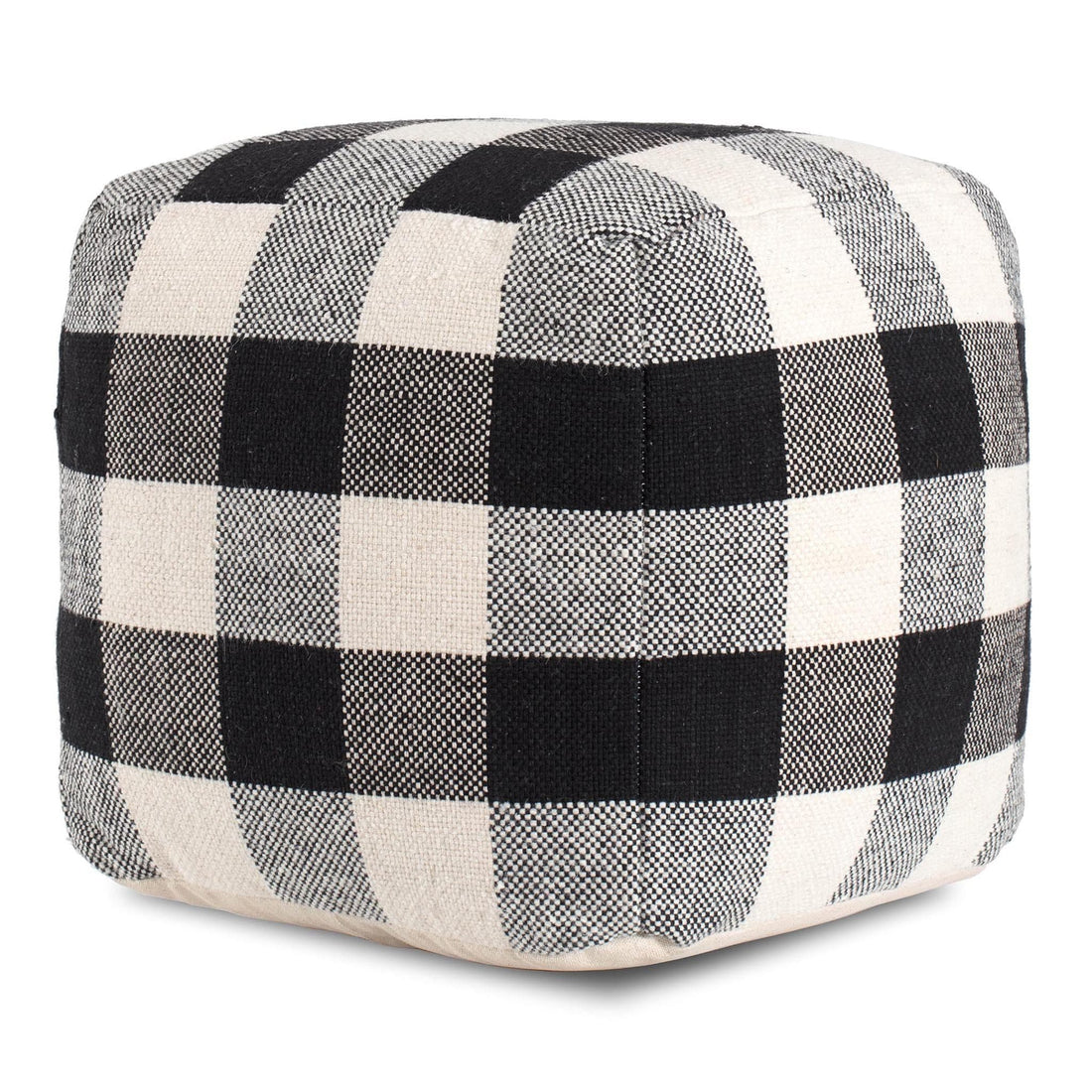 Checkered Sky Pouf