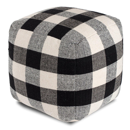 Checkered Sky Pouf