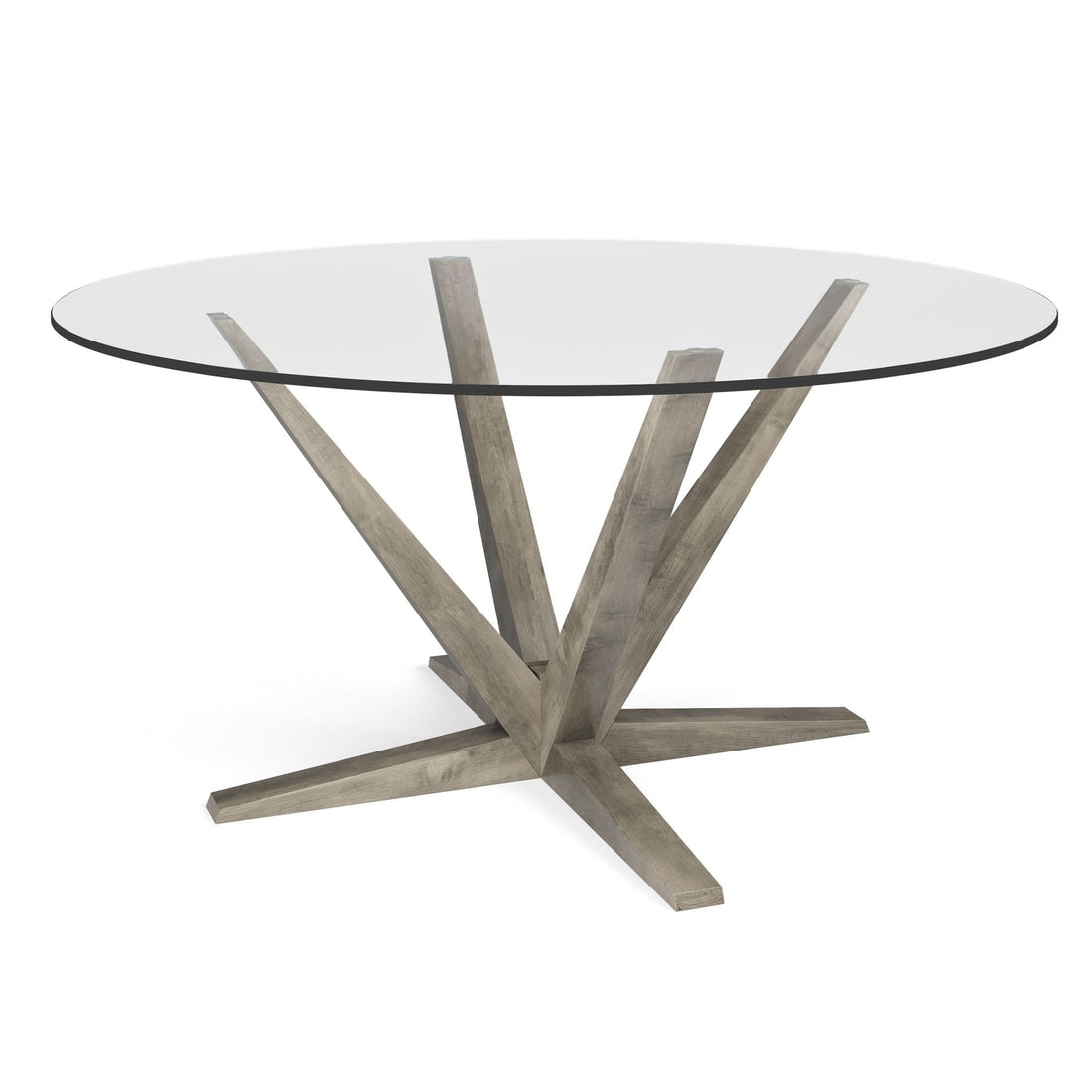 Aura Glass Round Dining Table