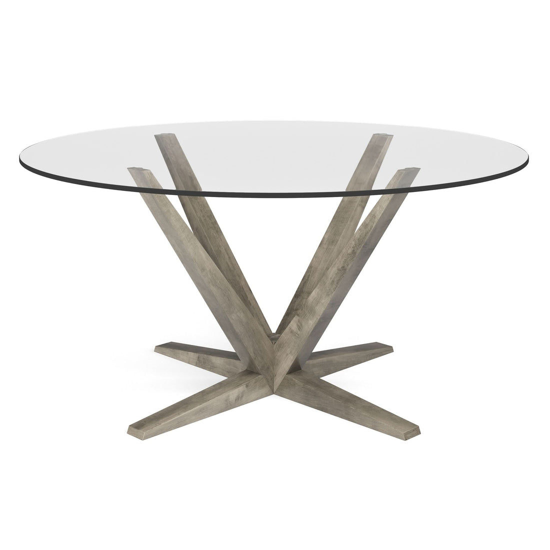 Aura Glass Round Dining Table