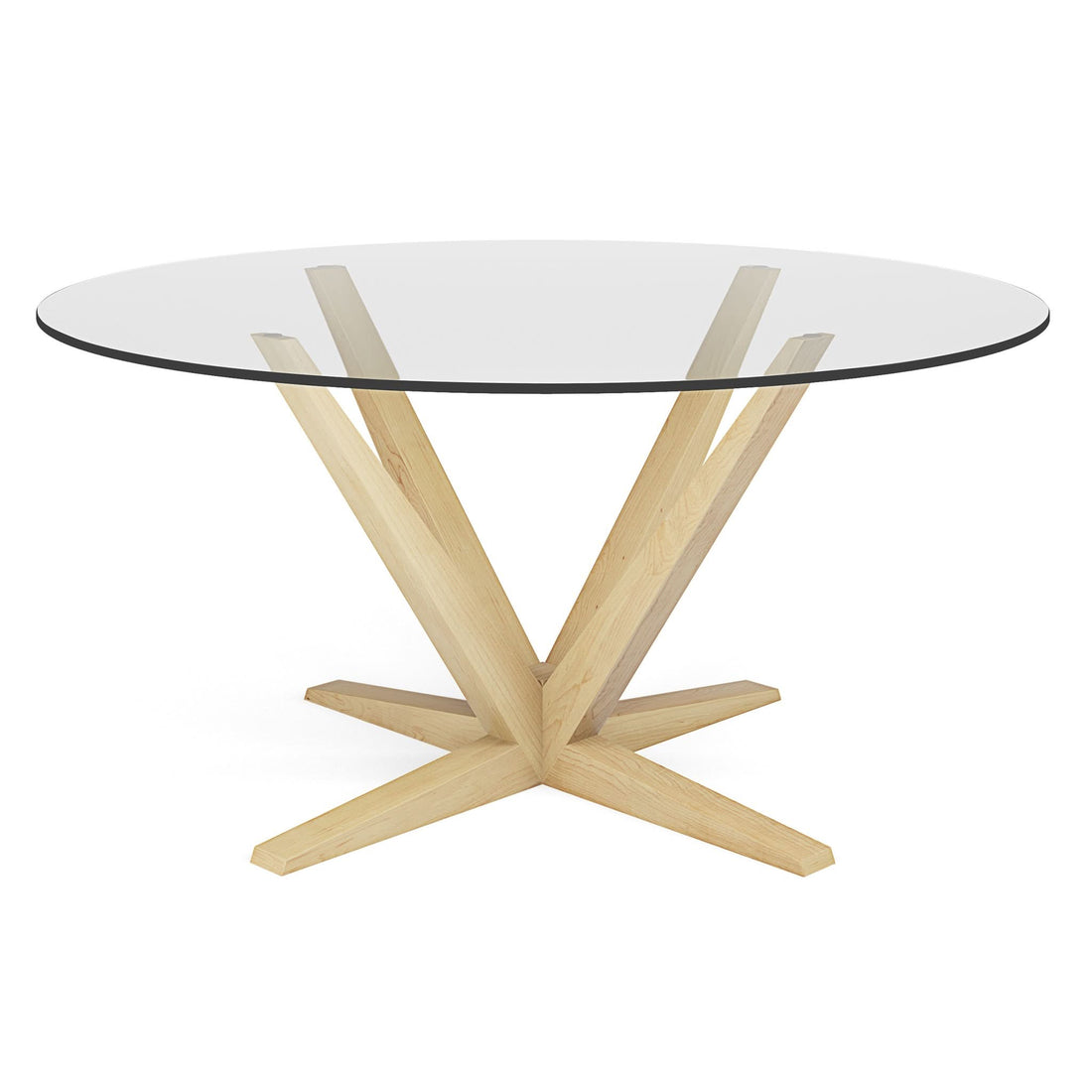 Aura Glass Round Dining Table