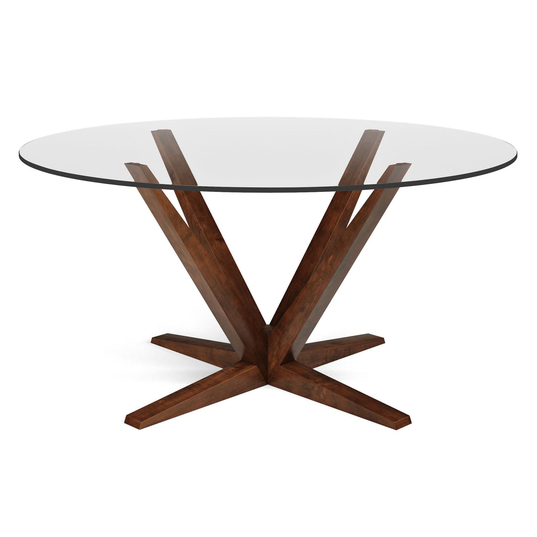 Aura Glass Round Dining Table