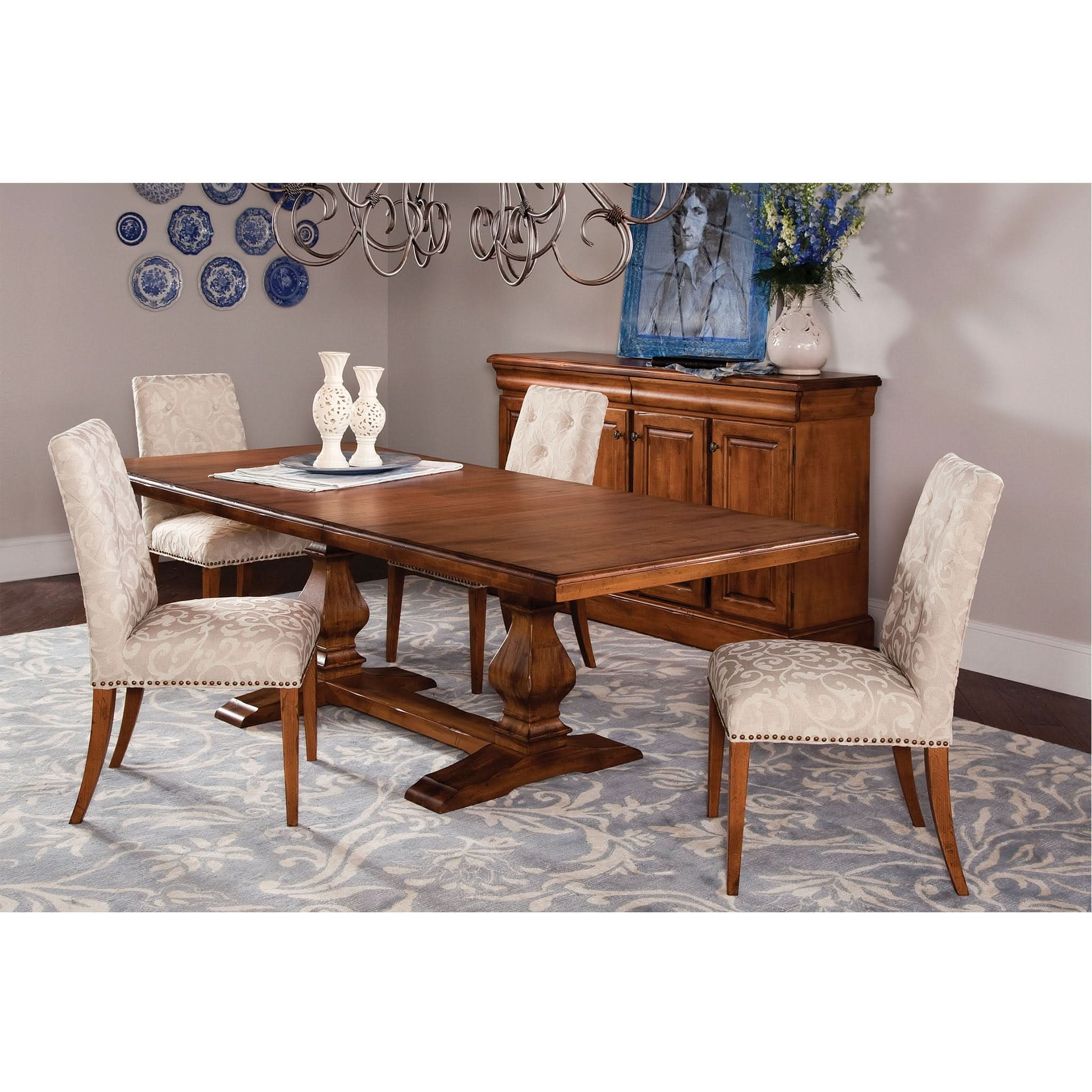 Ashford Extension Trestle Table Dining Table