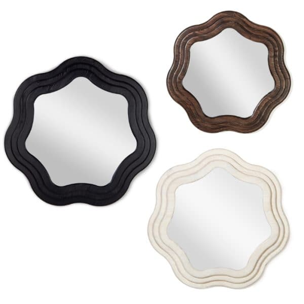 Swirl Round Wall Mirror Set