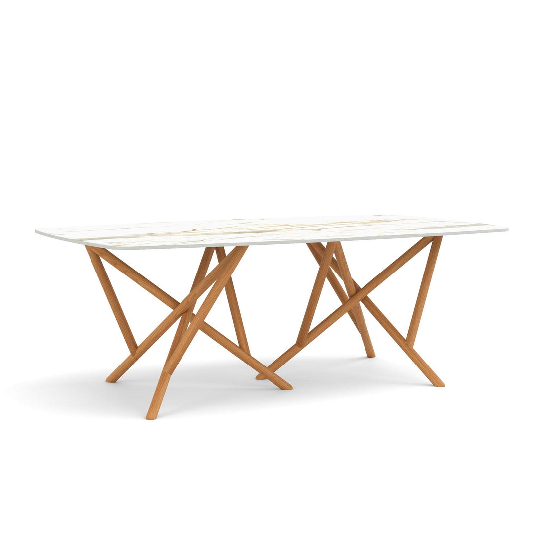 Copeland Baton Sintered Stone Boat Shaped Top Table