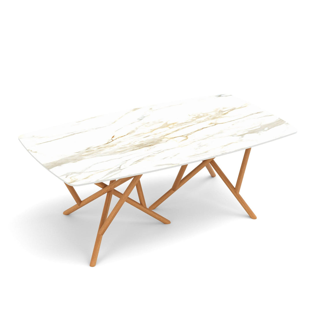 Copeland Baton Sintered Stone Boat Shaped Top Table