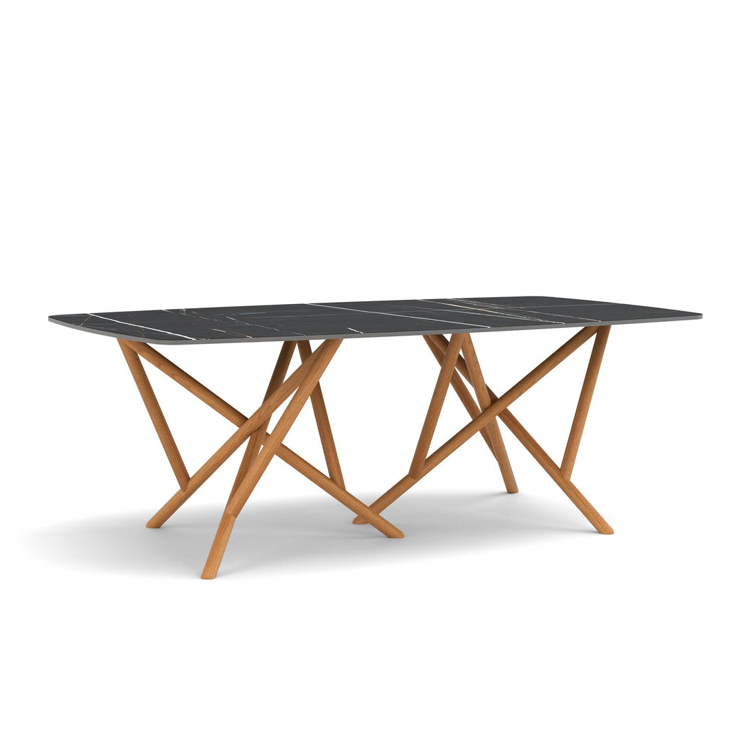 Copeland Baton Sintered Stone Boat Shaped Top Table
