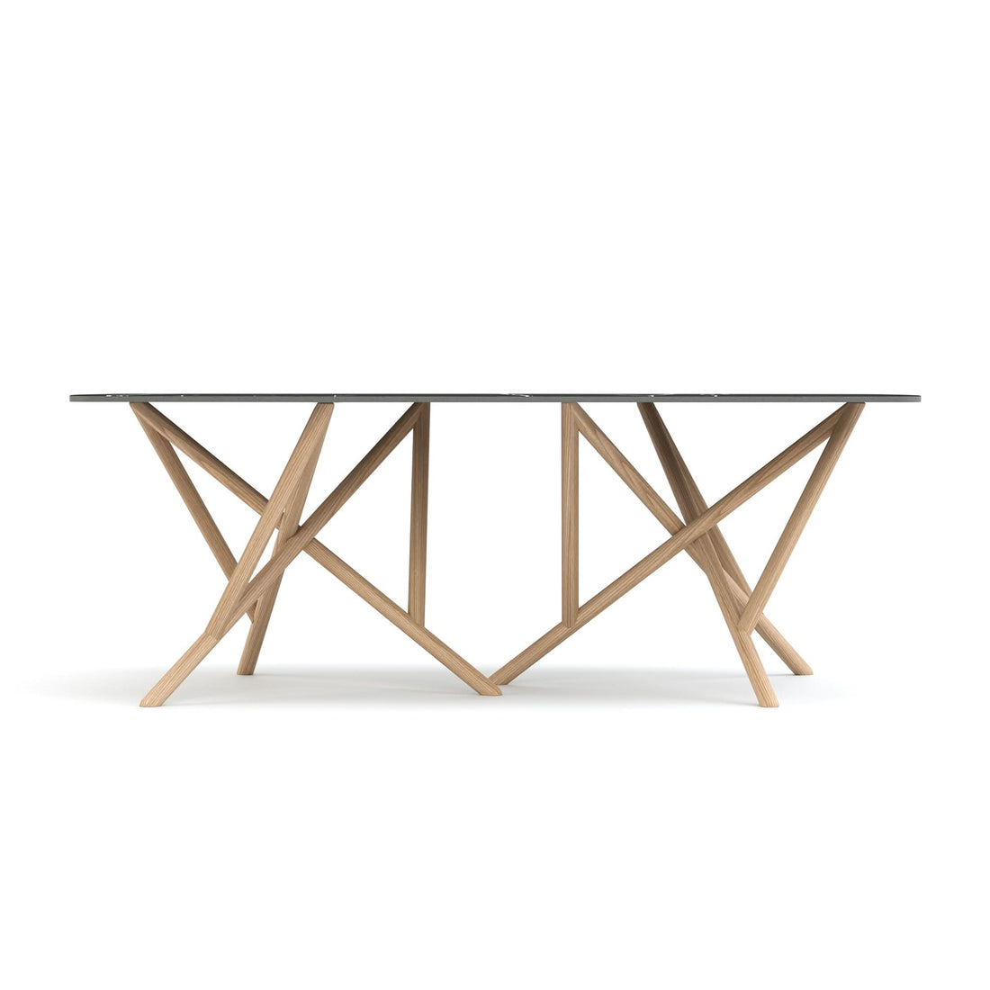 Copeland Baton Sintered Stone Boat Shaped Top Table