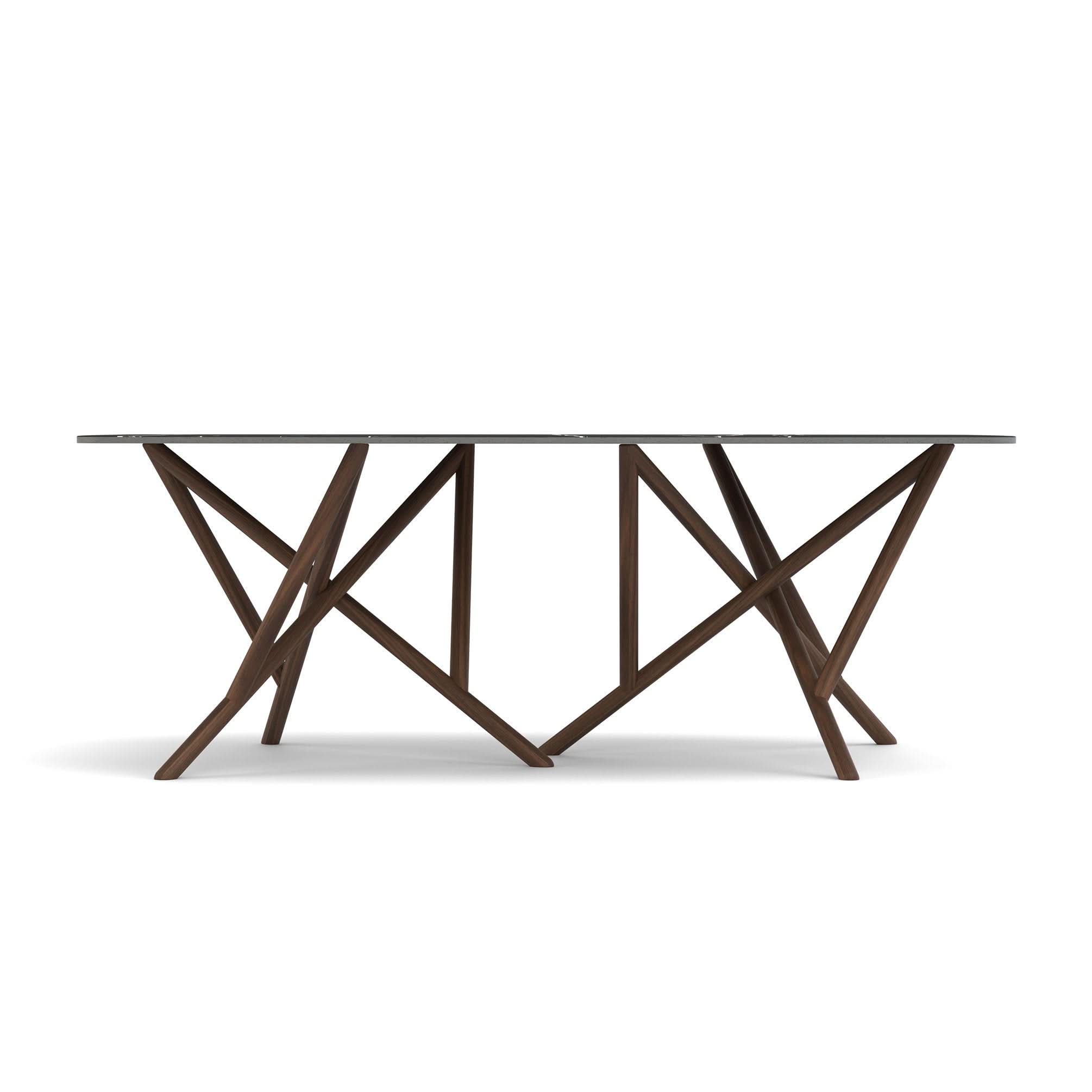 Copeland Baton Sintered Stone Boat Shaped Top Table