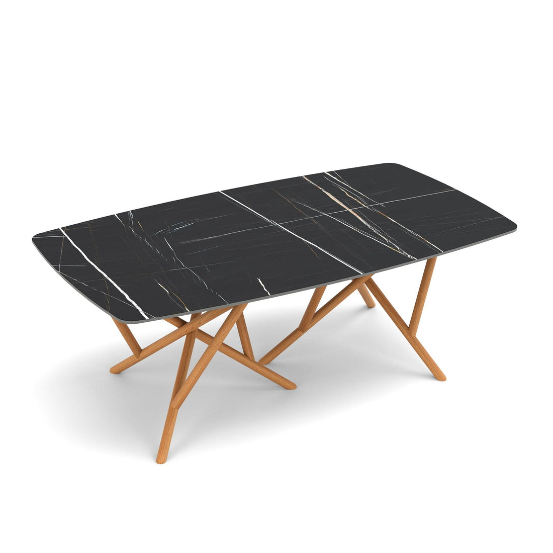 Copeland Baton Sintered Stone Boat Shaped Top Table