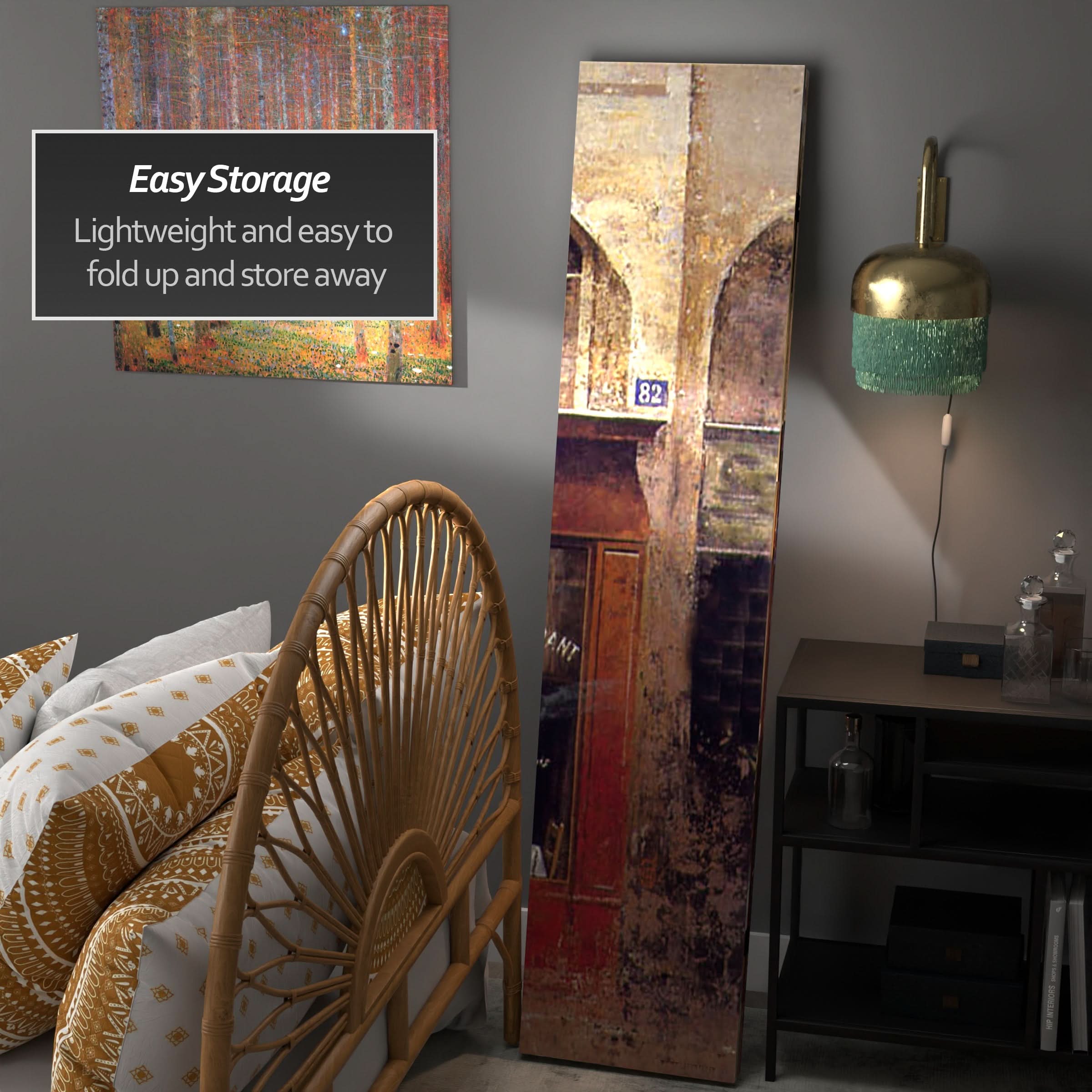 6 ft. Tall Double Sided Brasserie Canvas Room Divider