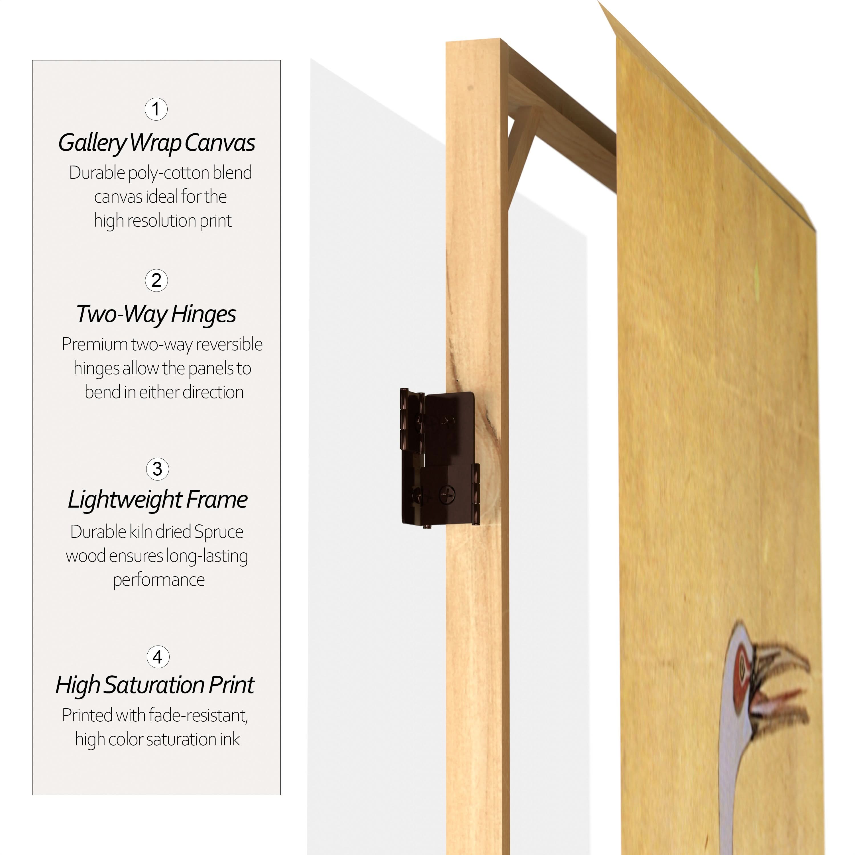 6 ft. Tall Double Sided Cranes Room Divider