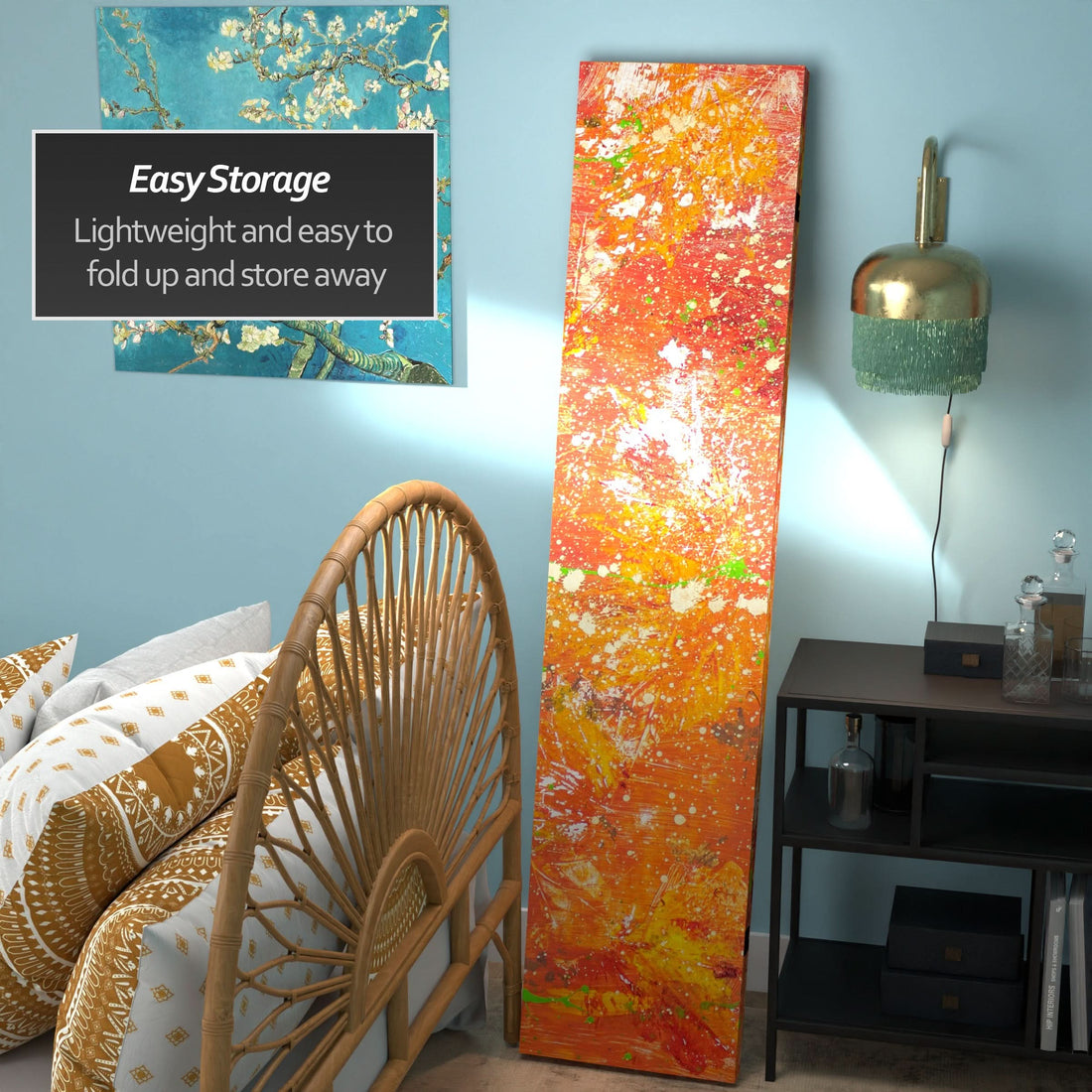 6 ft. Tall Double Sided Transcendence Canvas Room Divider