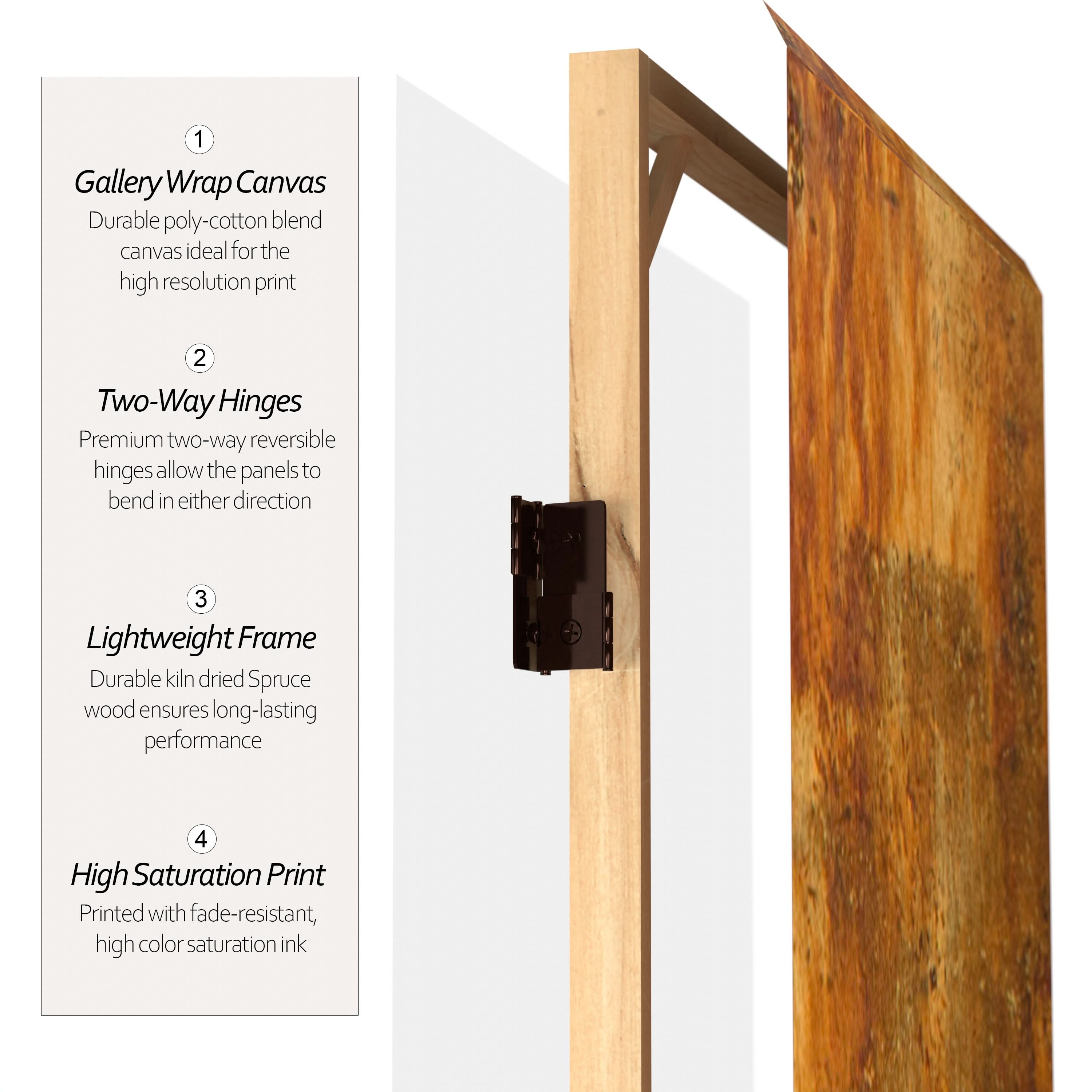 6 ft. Tall Double Sided Flight Canvas Room Divider