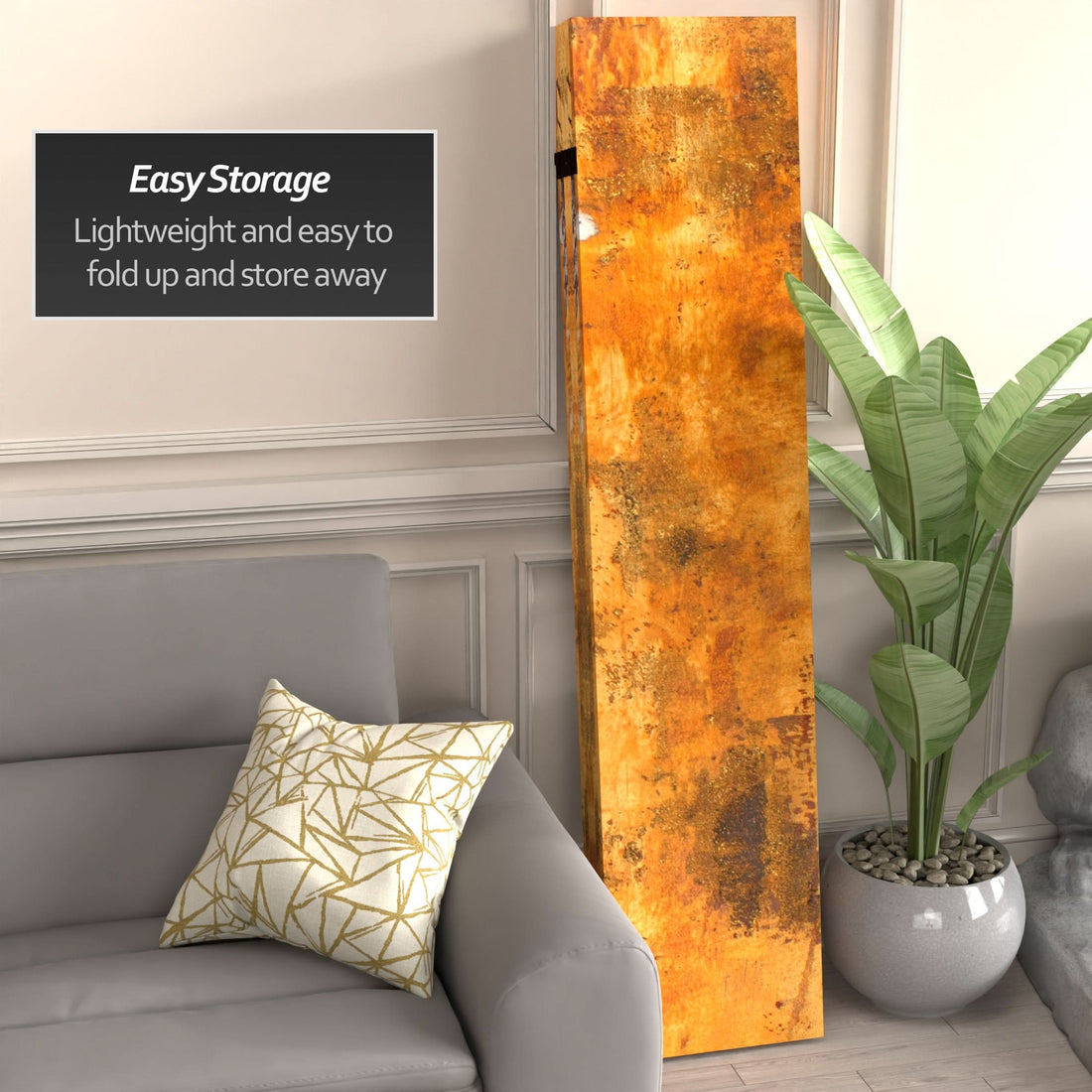 6 ft. Tall Double Sided Flight Canvas Room Divider