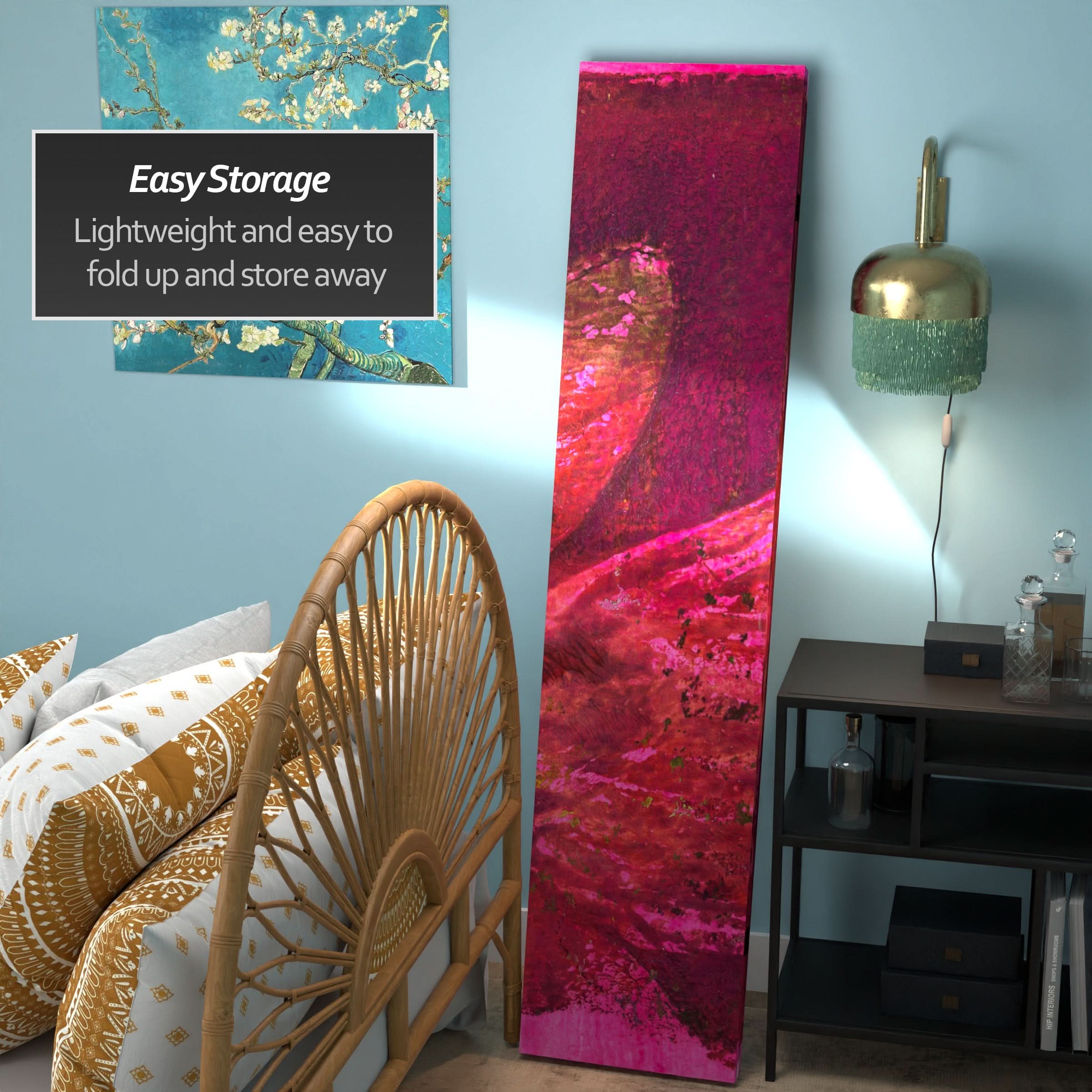 6 ft. Tall Double Sided Desire Canvas Room Divider