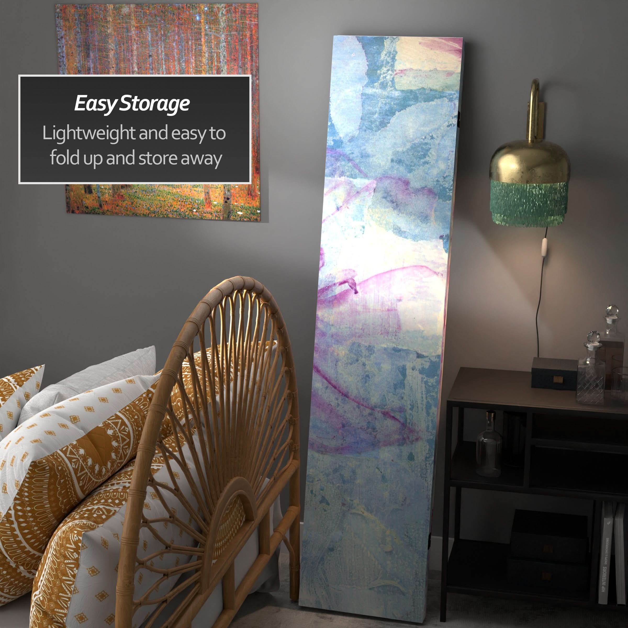 6 ft. Tall Double Sided Love Blossom Canvas Room Divider