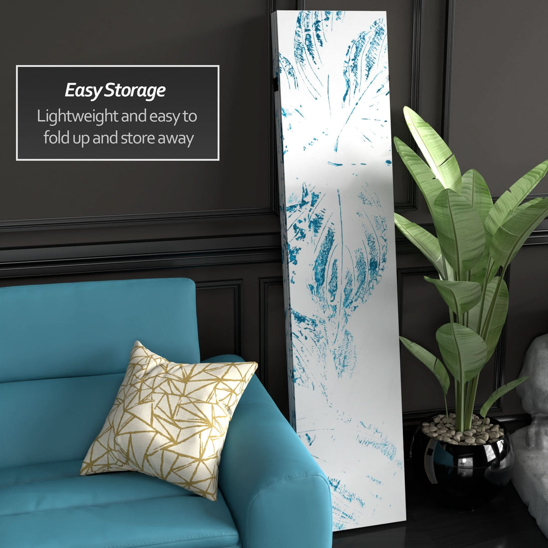 5 1/4 ft. Spring Morning Canvas Room Divider 6 Panel