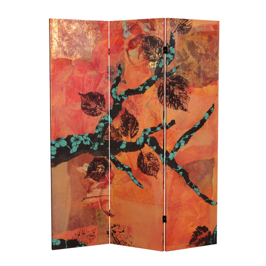 5 ft. Tall Rich Autumn Canvas Room Divider