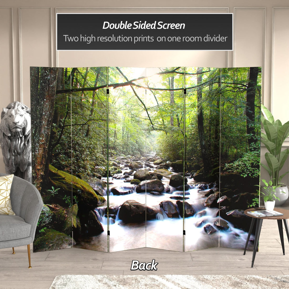 6 ft. Tall Path of Life Room Divider 6 Panel