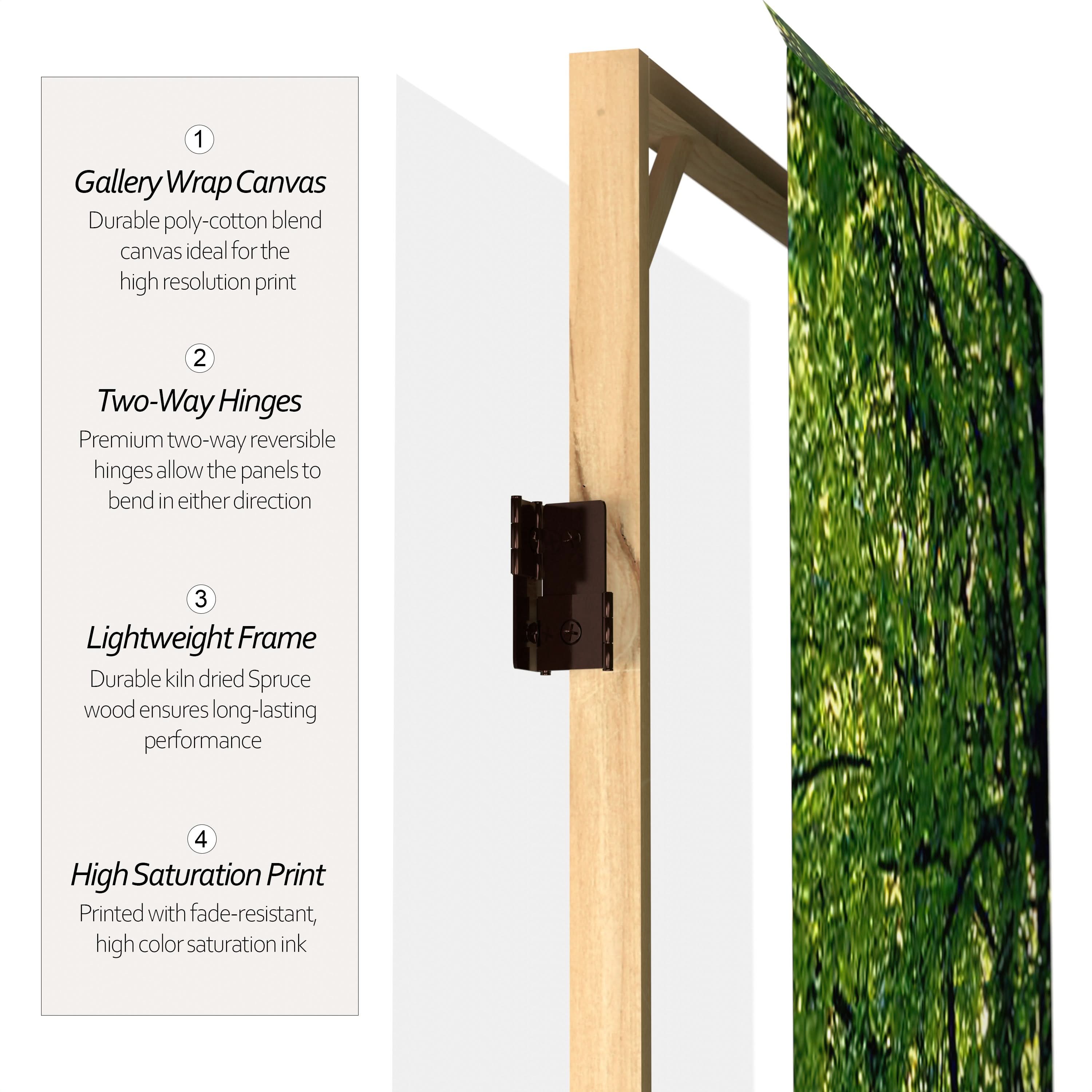 6 ft. Tall Double Sided Path of Life Canvas Room Divider