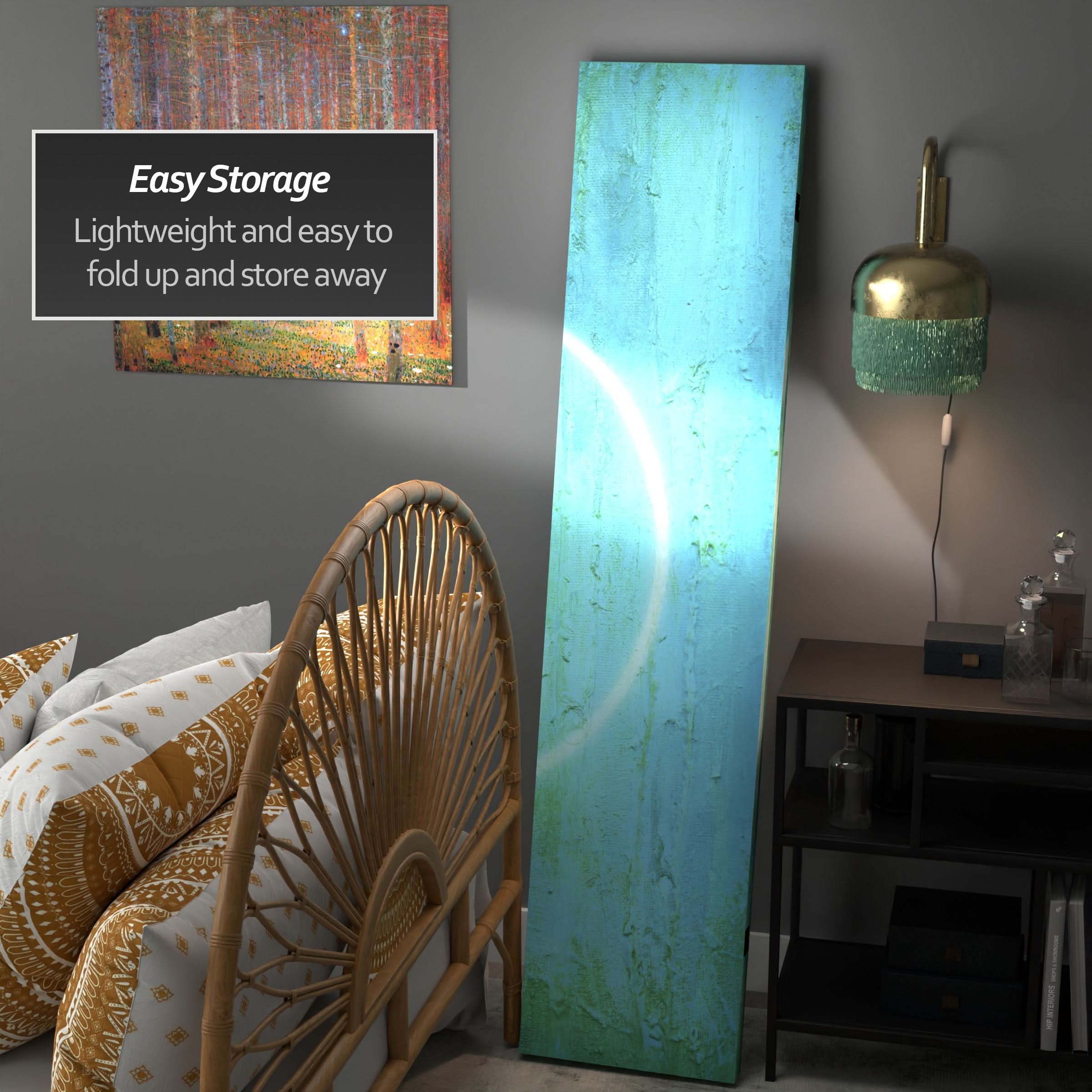 6 ft. Tall Double Sided Yin Yang/Om Canvas Room Divider