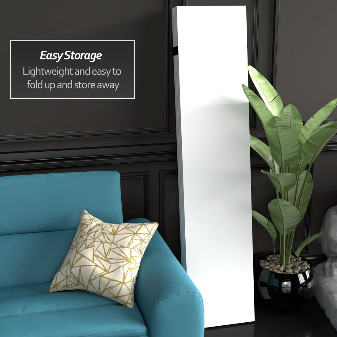 Do It Yourself Tall 6 ft. Canvas Folding Screen