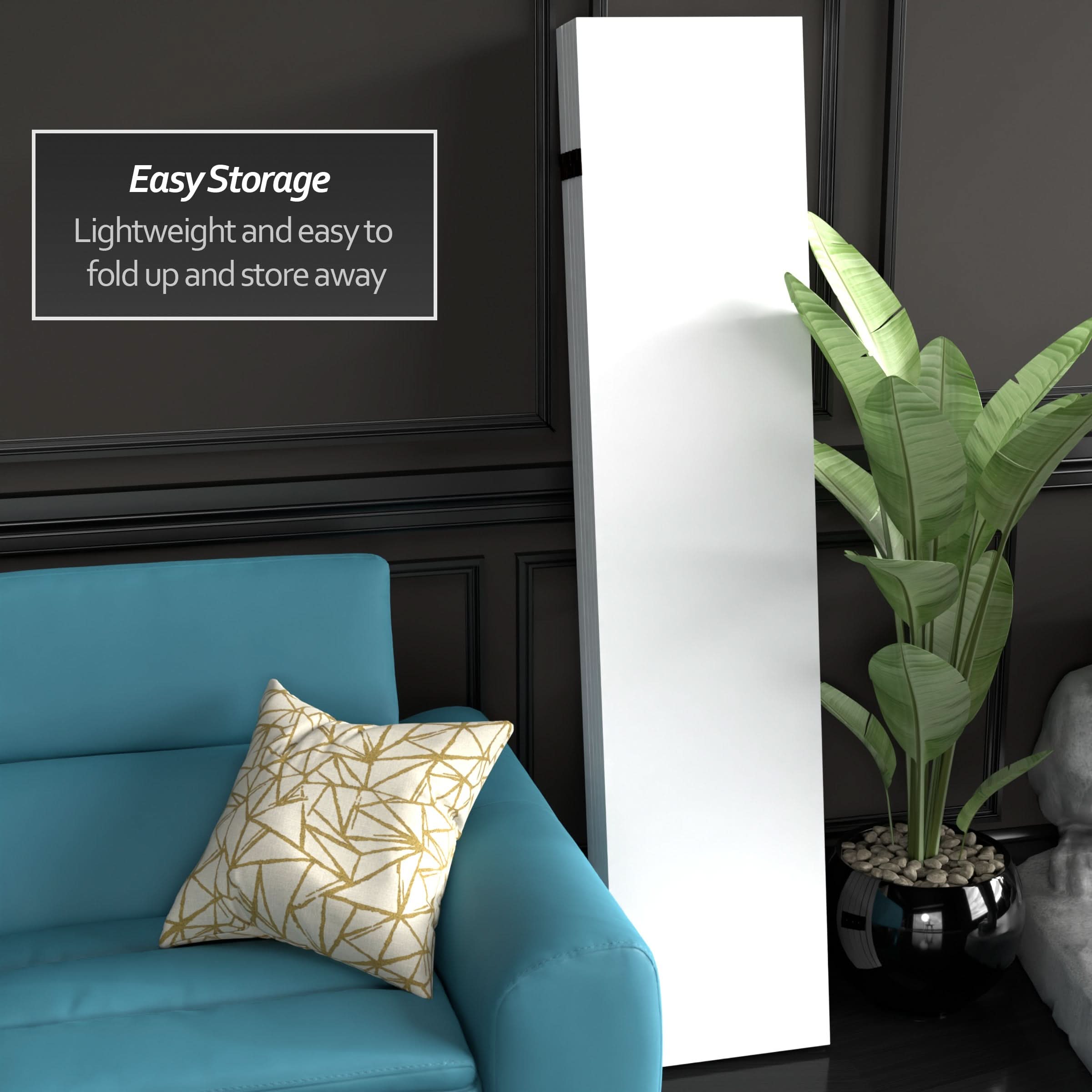 Do It Yourself Tall 6 ft. Canvas Folding Screen