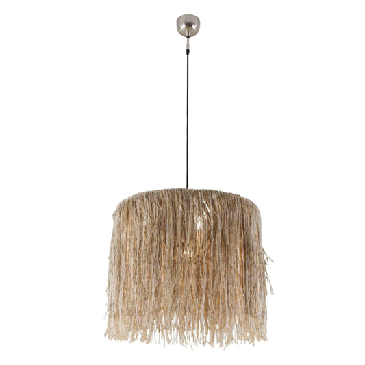 Bali Boho Round Jute Hanging Pendant Light