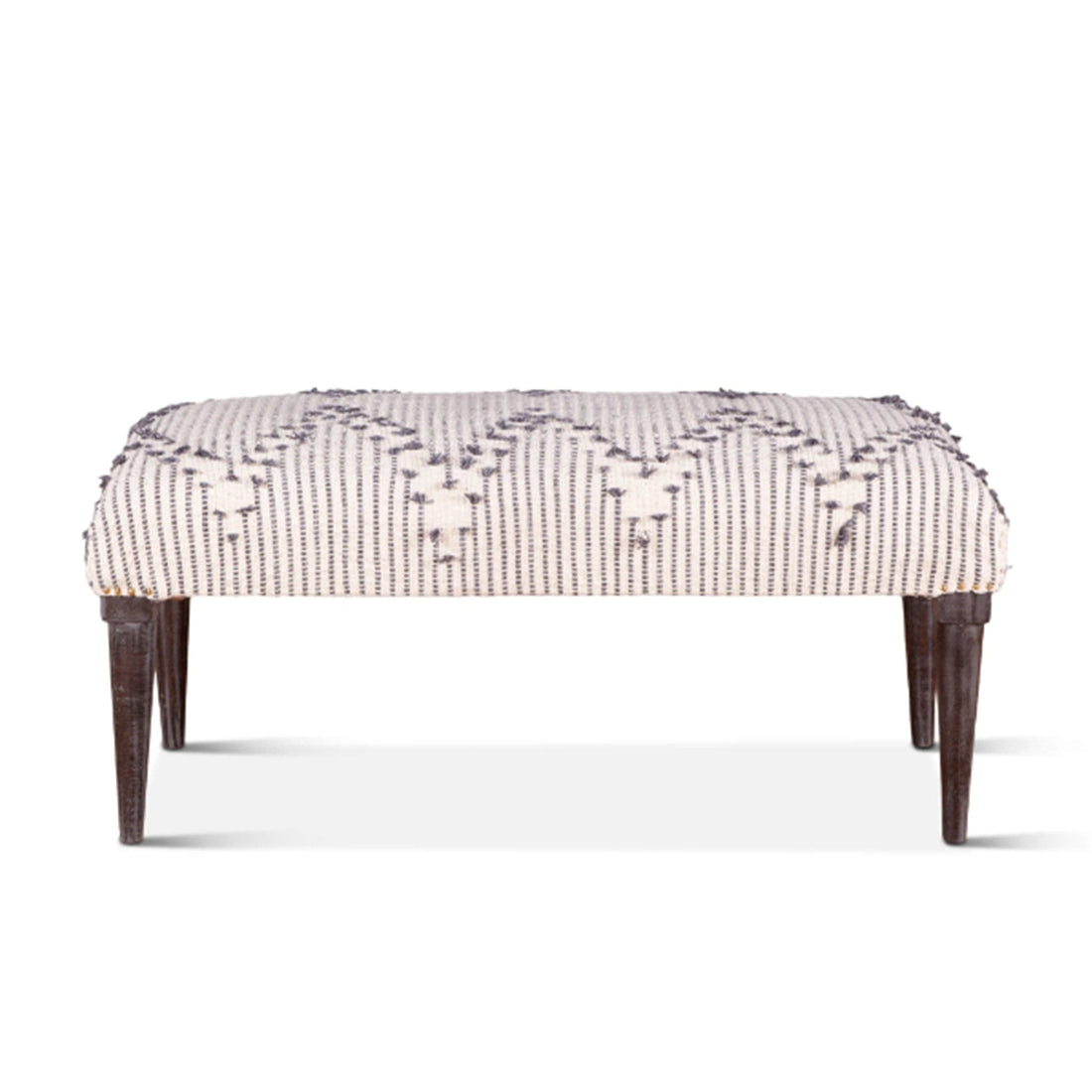 Algiers Upholstered Handloom Durry Accent Bench