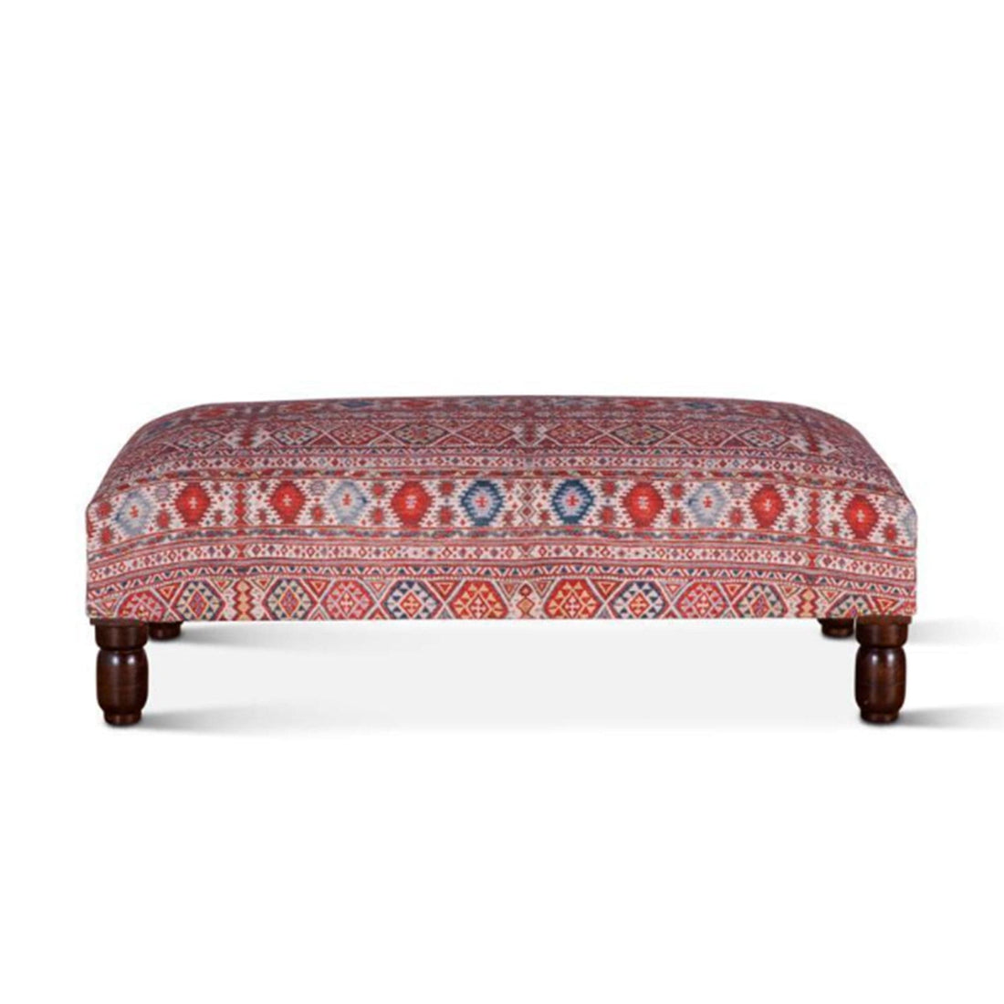 Algiers Mixed Red Pattern Ottoman