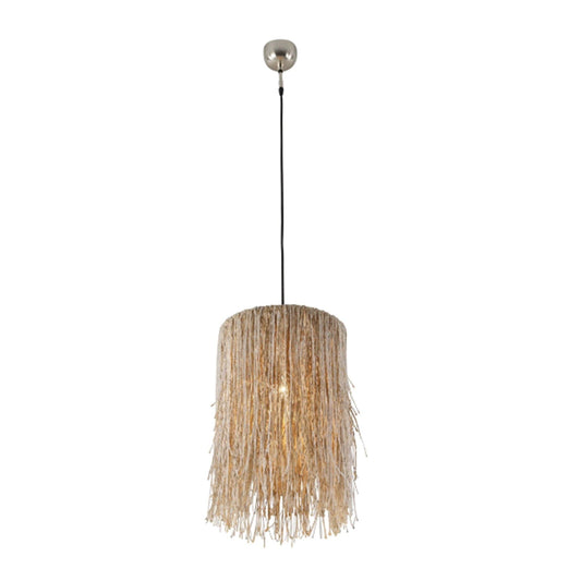  Bali Boho Round Jute Hanging Pendant Light 