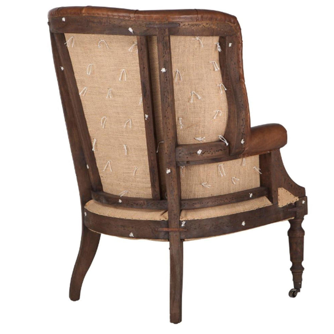 Charles Leather Tall Armchair