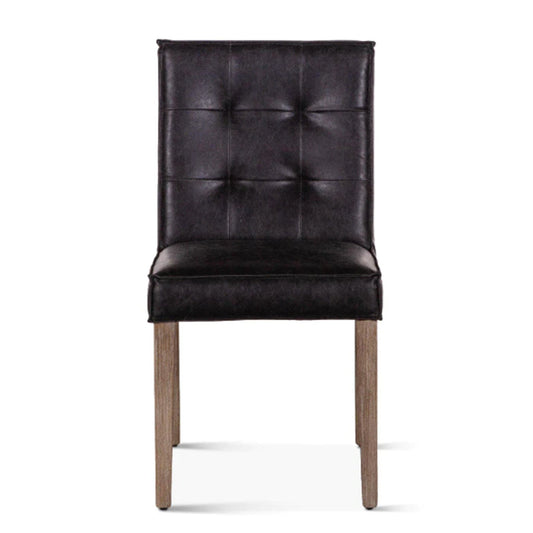  Avery Leather Dining Chairs, Set of 2 