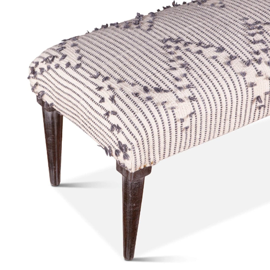 Algiers Upholstered Handloom Durry Accent Bench