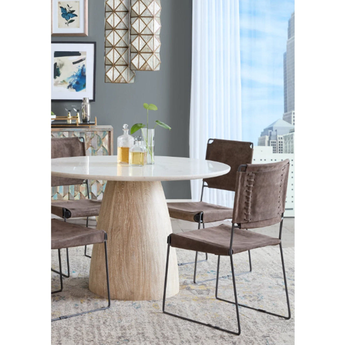 Melbourne Modern Dining Chairs, Set of 2