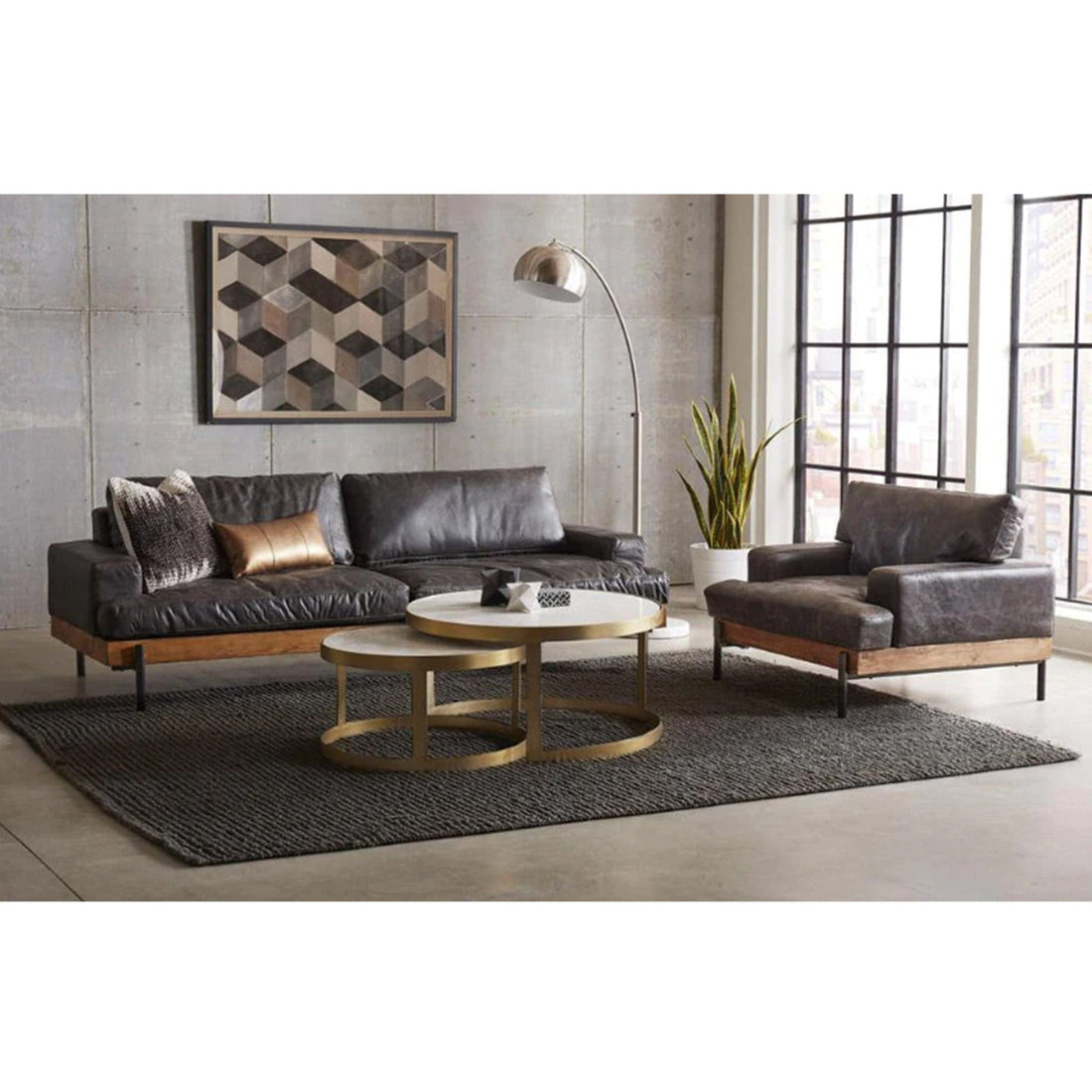 Chiavari Leather Sofa