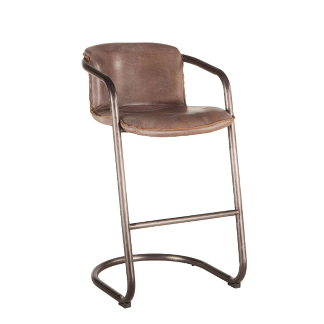 Chiavari Leather Bar Chairs, Set of 2