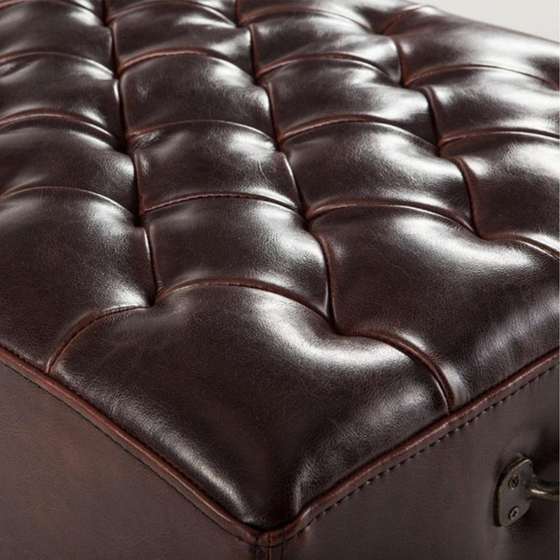 Arabella Bicast Leather Bench