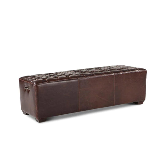 Arabella Bicast Leather Bench