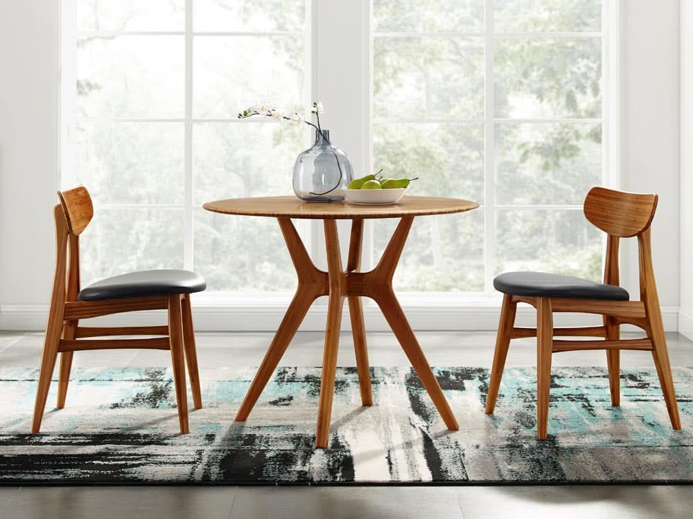 Cassia Dining Chair With Leather Seat (set of 2)