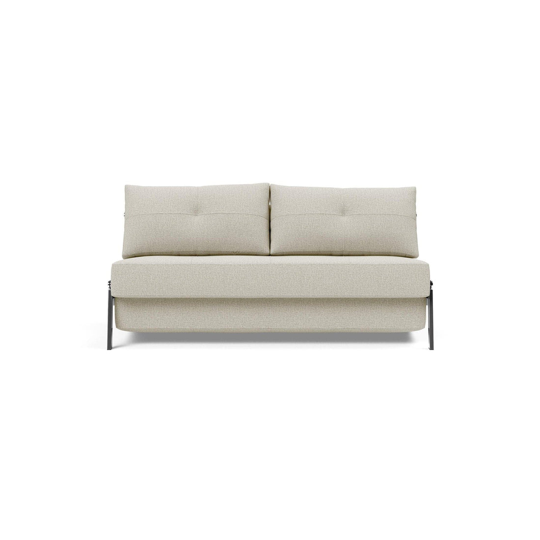 Cubed Queen size Sofa Bed With Chrome Legs